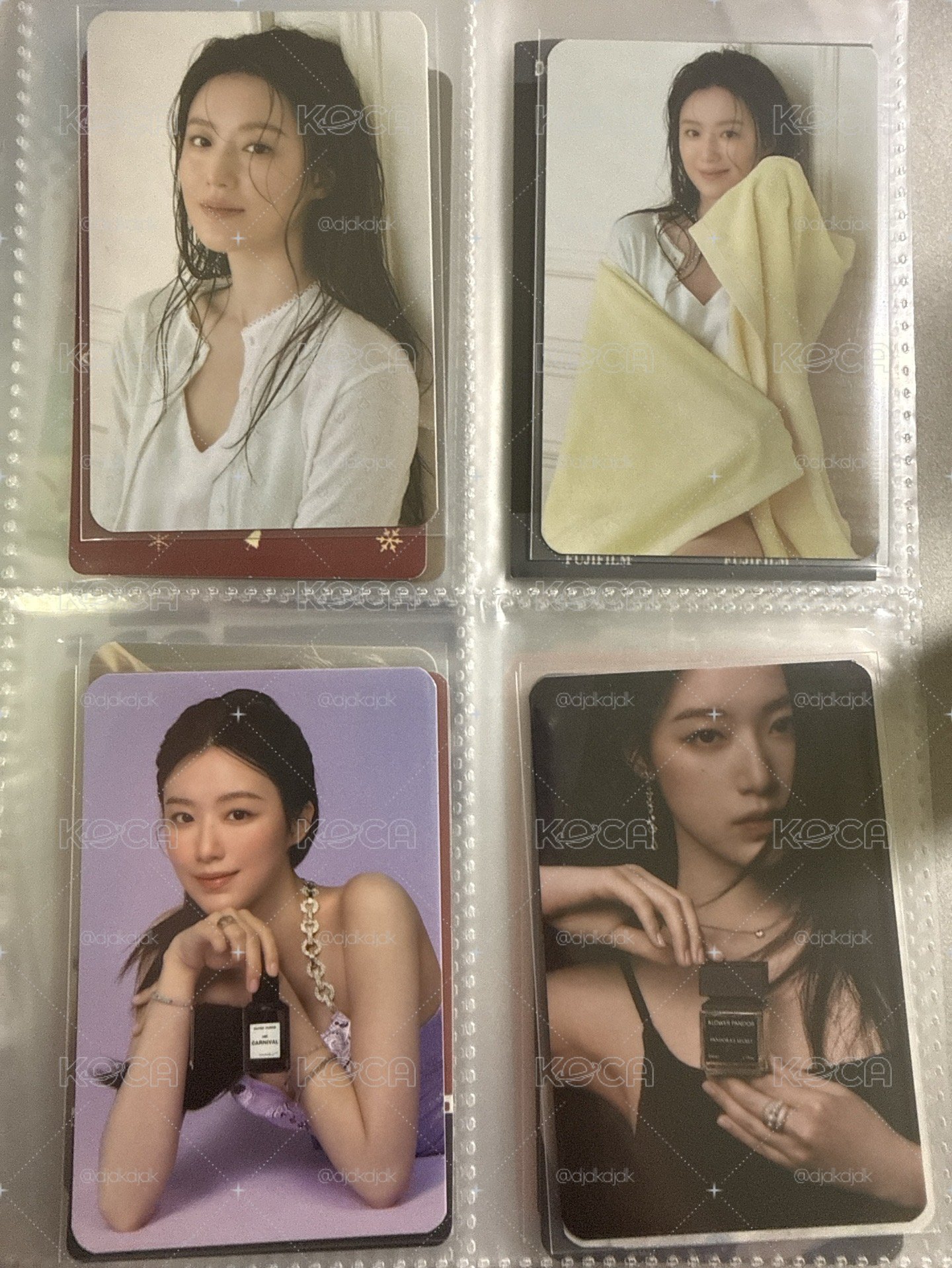 舒華代言香水小卡