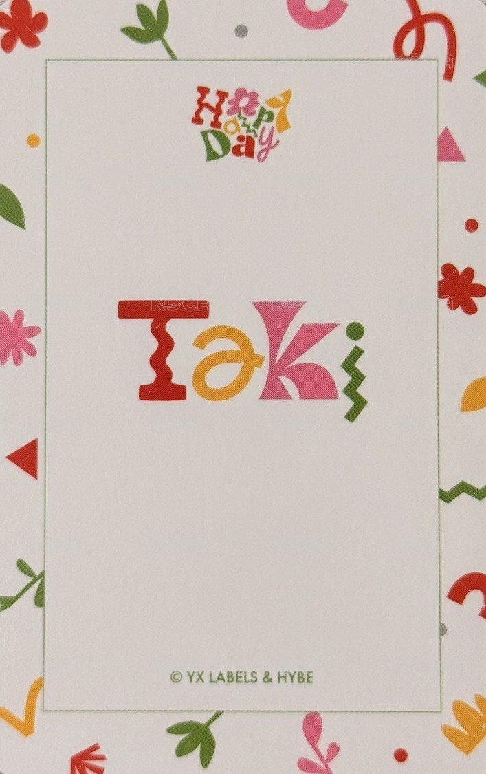 Happy Day  周邊卡 2025~2026 BIRTHDAY KIT卡-3 背面