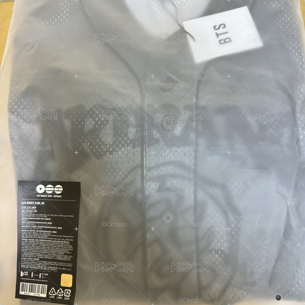 現貨｜BTS阿里郎場週-韓版球衣V（Size-M)