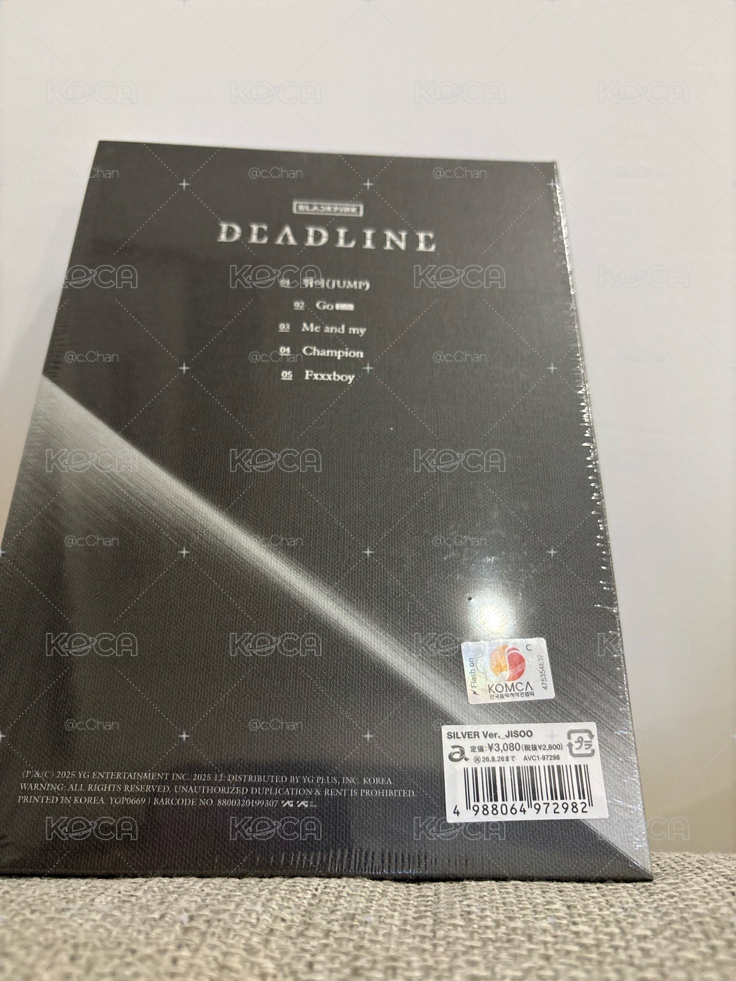 日本Jisoo第三張迷你專輯「DEADLINE(SILVER Ver.)」