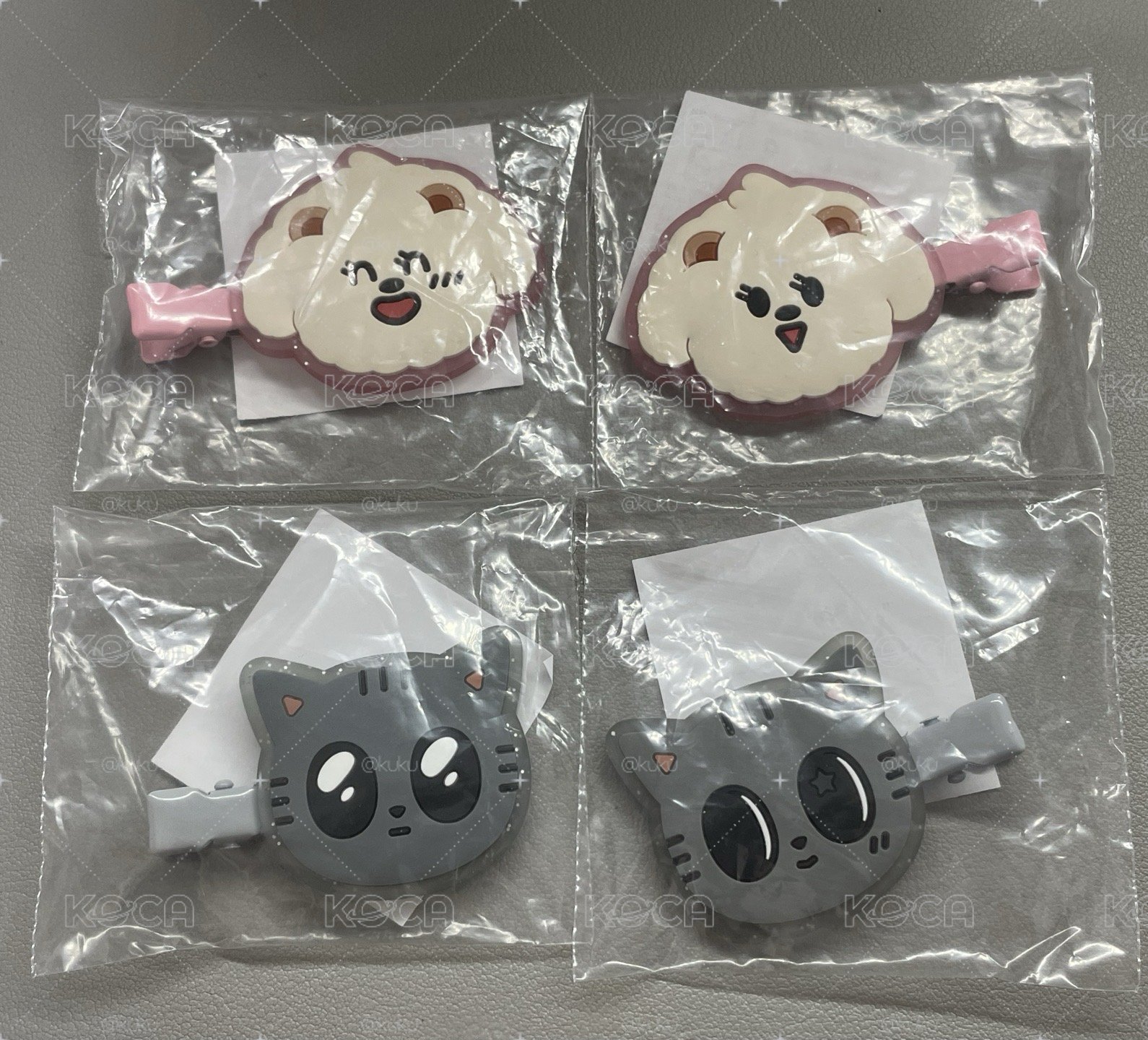髮夾一對直出