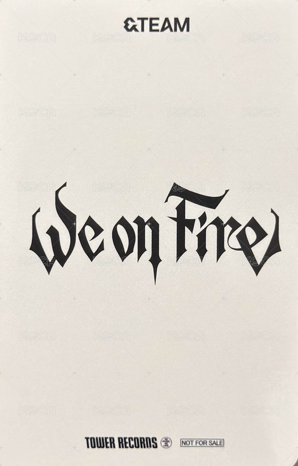 WOF 塔店 特典卡  背面