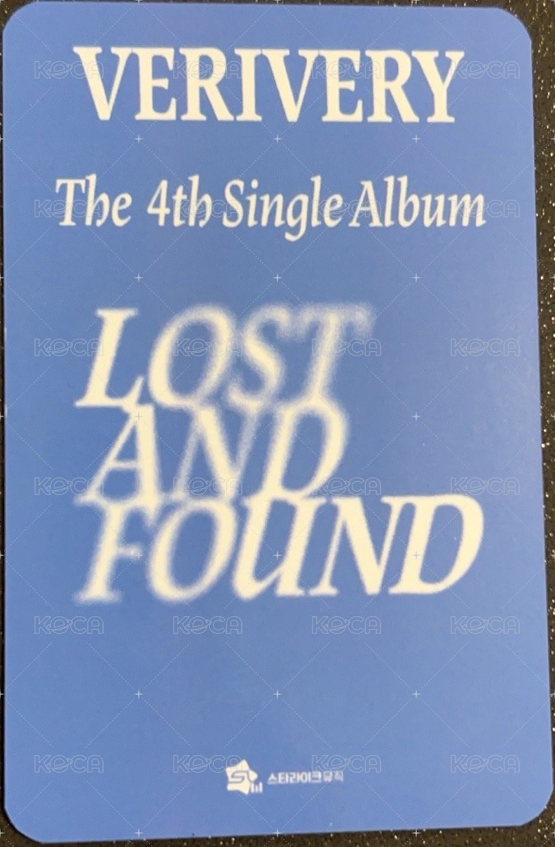 Lost and Found slm 簽售卡  背面