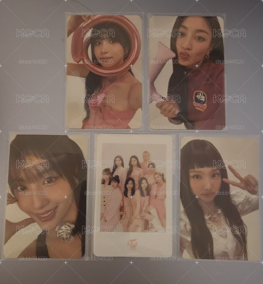 Twice 五張一起標 填卡冊👌
