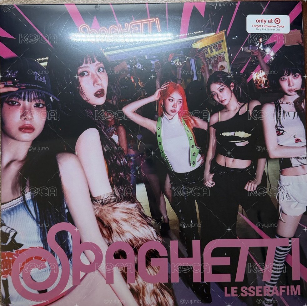 SPAGHETTI target限定 黑膠唱片 潑墨彩膠 (Baby Pink)
