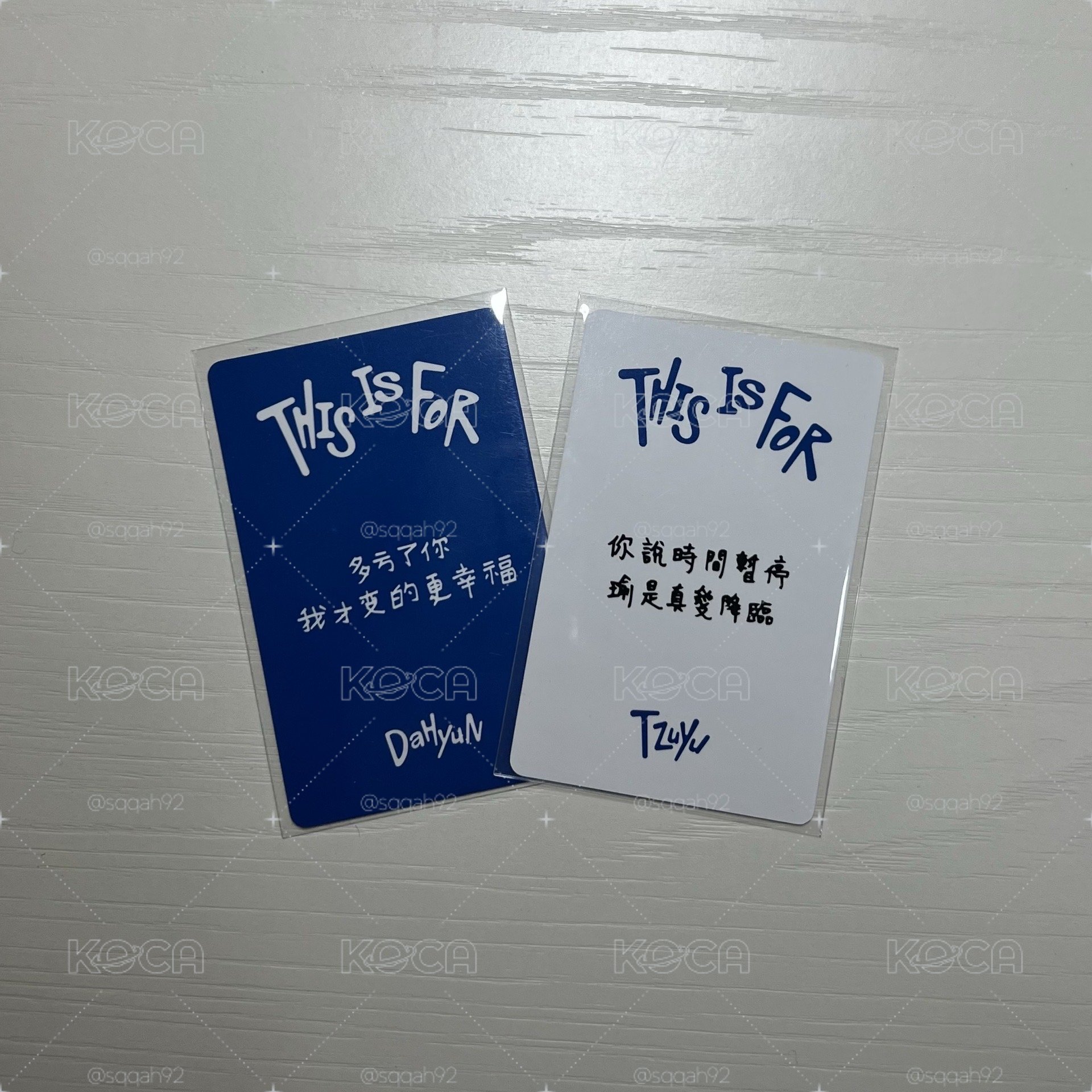 TWICE 一直娛 簽售卡2.0 子瑜 中背卡