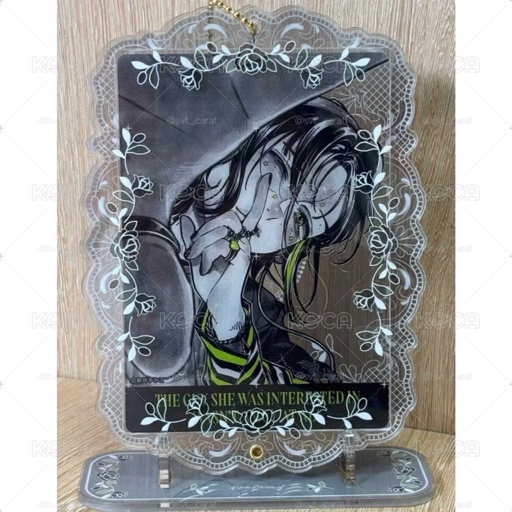FUKUYA 谷美 壓克力收納相框 拼裝壓克力相框立牌 灰色蕾絲小花 fanfancy 全新未拆封 L判