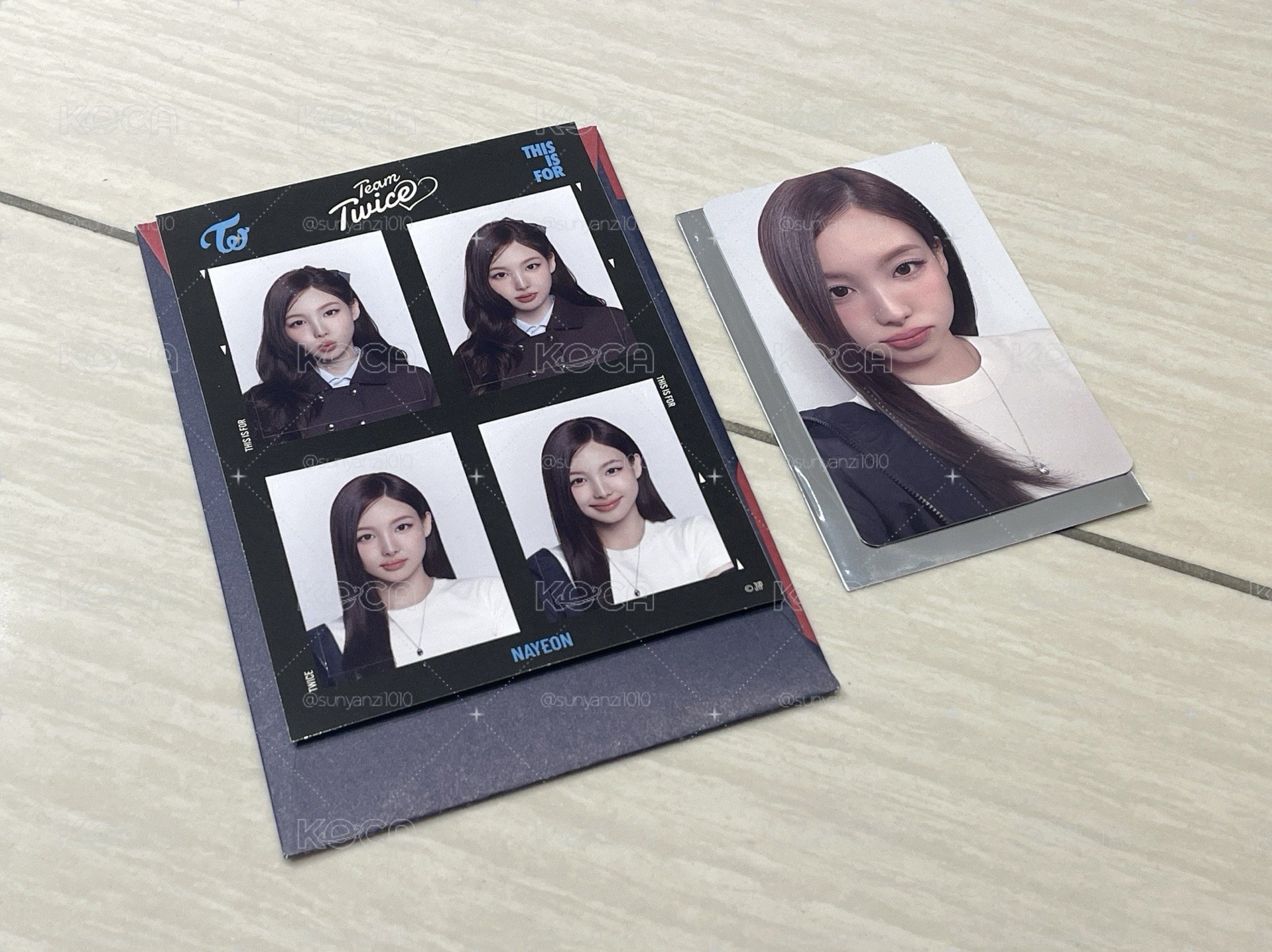 娜璉 TWICE 新國立週邊 證件照貼紙 + 滿額卡
