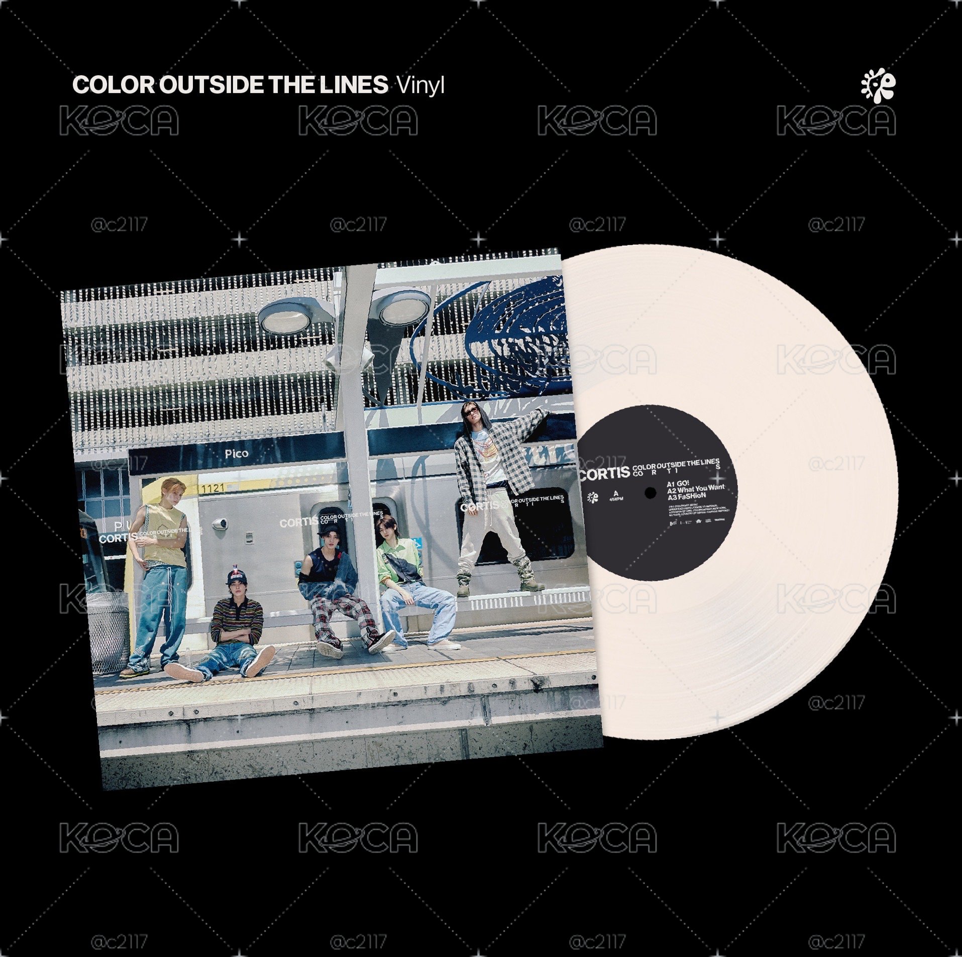 CORTIS The 1st EP 'COLOR OUTSIDE THE LINE' (Vinyl) 黑膠