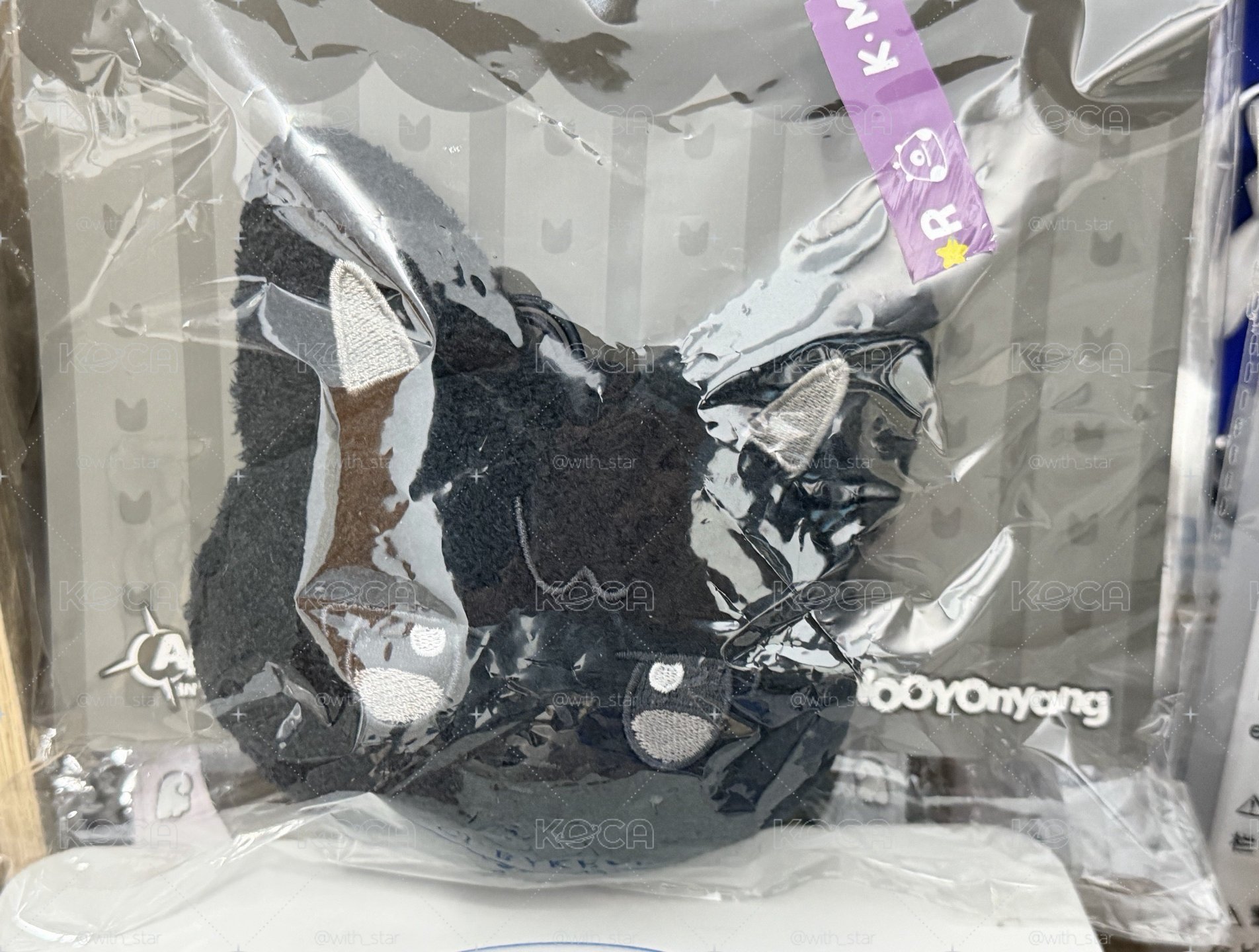 可愛黑貓大頭！ANITEEZ 嗚湧貓 友榮 大頭 姓名吊飾