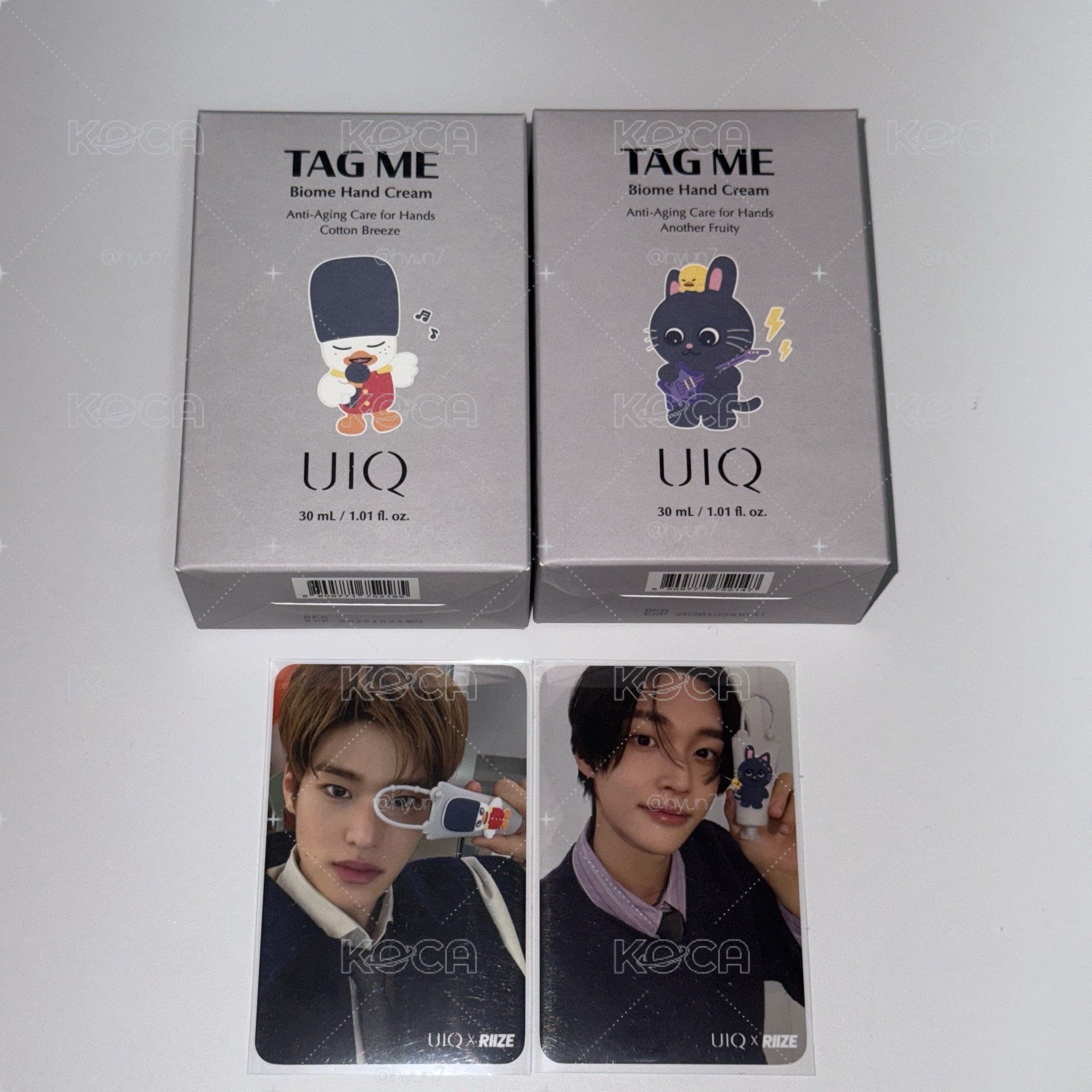 UIQ 護手霜 彬&熙