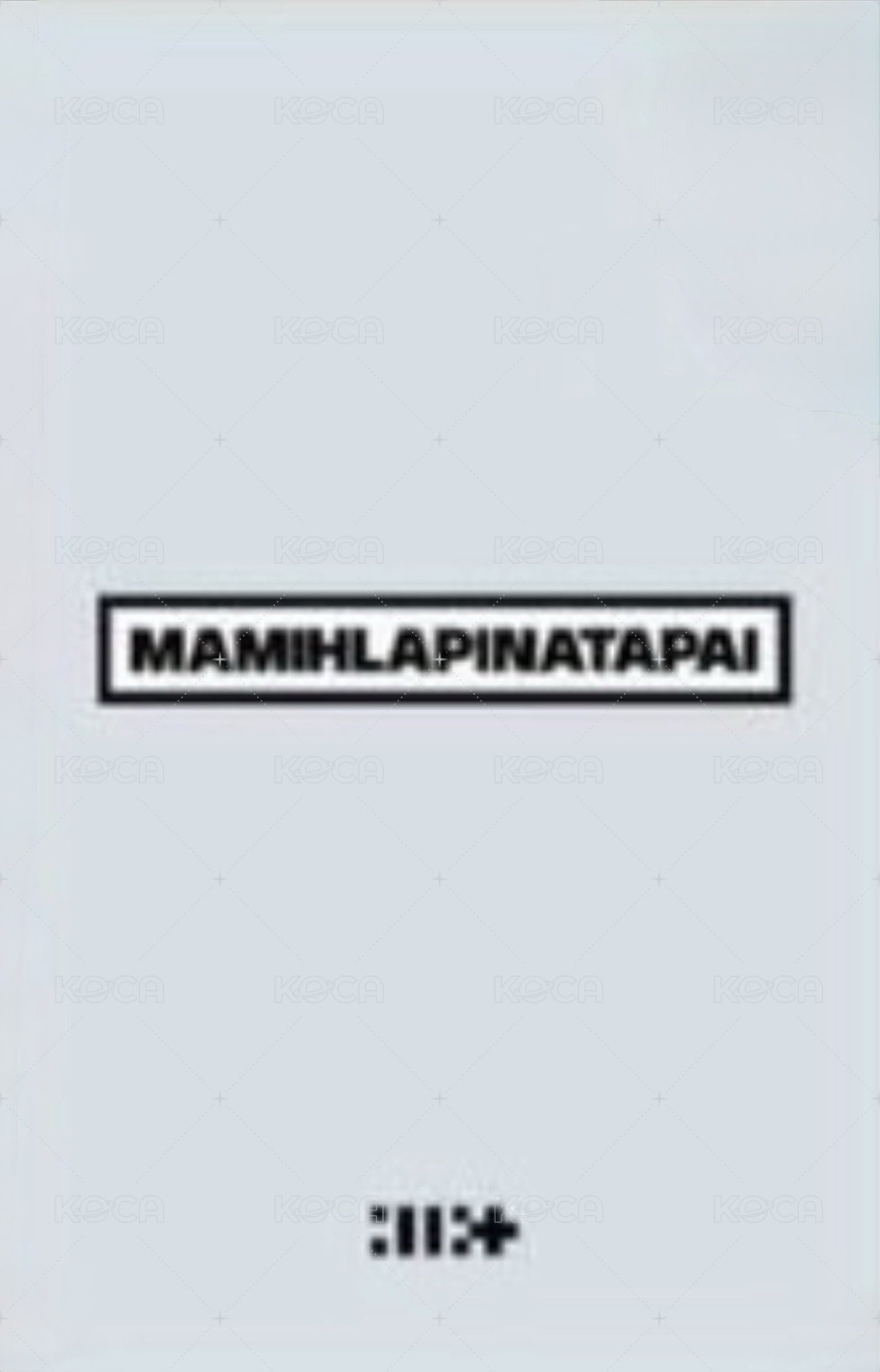 MAMIHLAPINATAPAI Kpop Nara 特典卡  背面