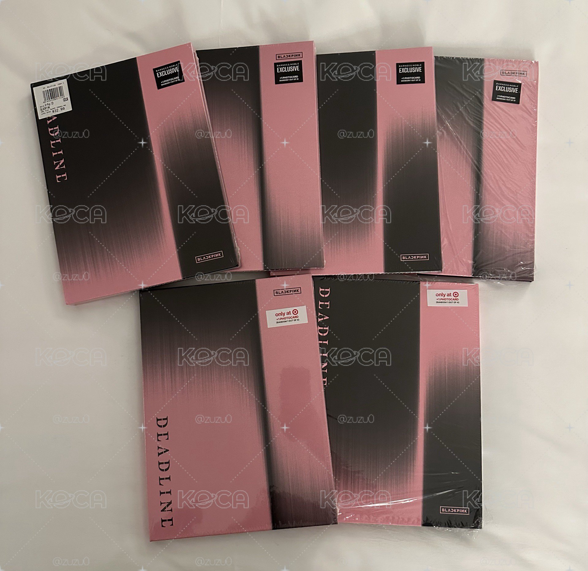 blackpink deadline 專輯 粉版 黑版