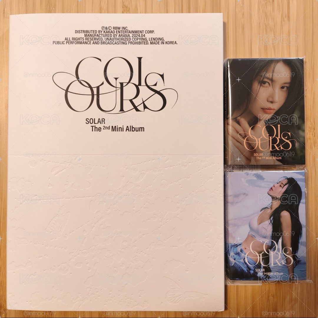 【MAMAMOO/Solar】迷你2 COLOURS 寫真版空專+Nemo版未拆專1套