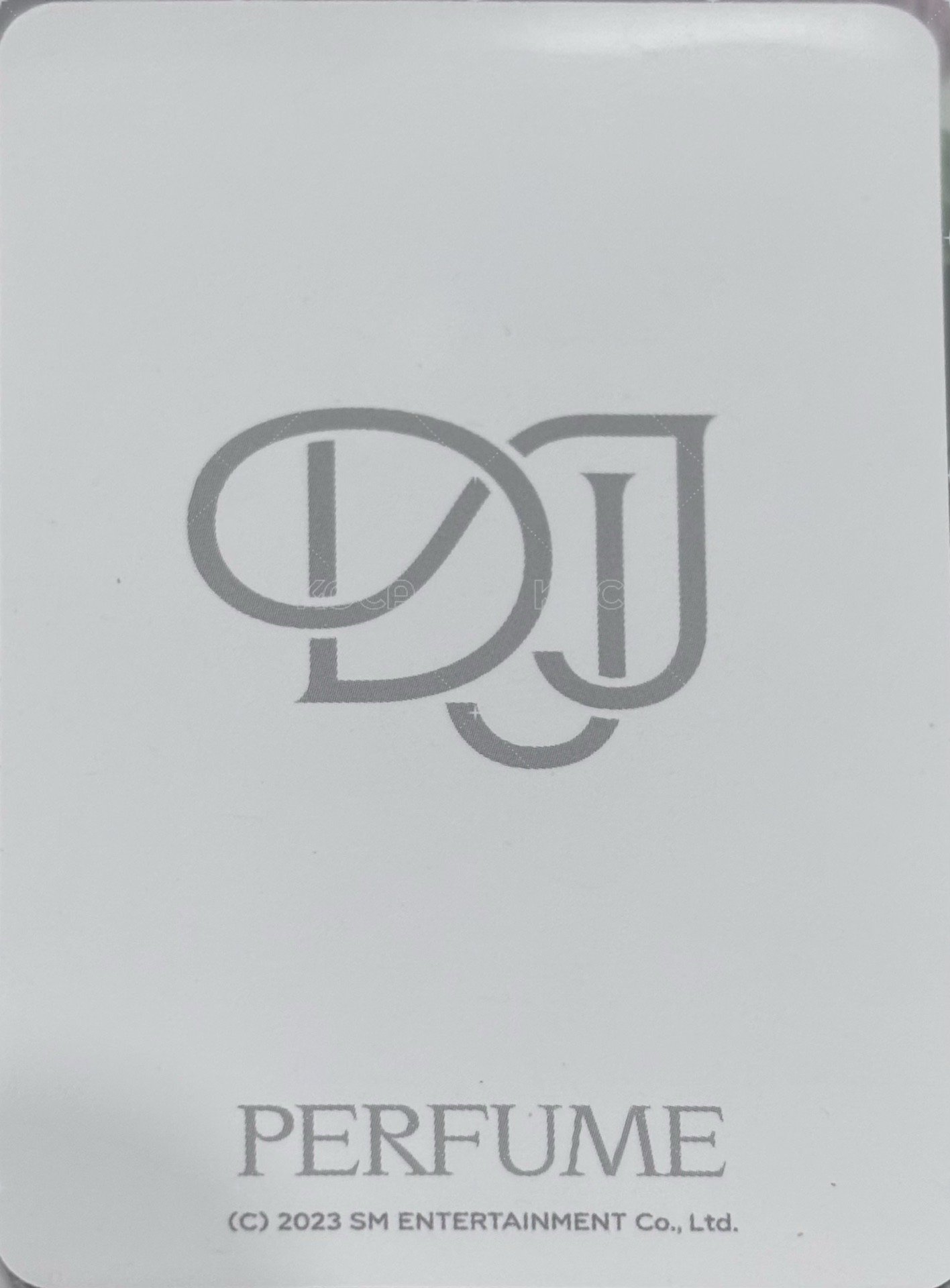 Perfume  明信片書 周邊卡  背面