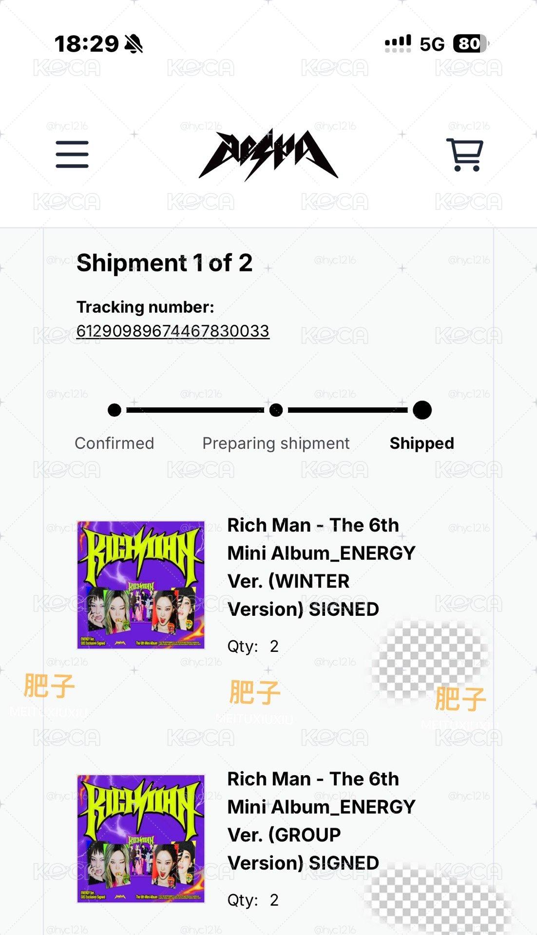 美網親簽 冬封 吉明信片 吉卡 吉簽