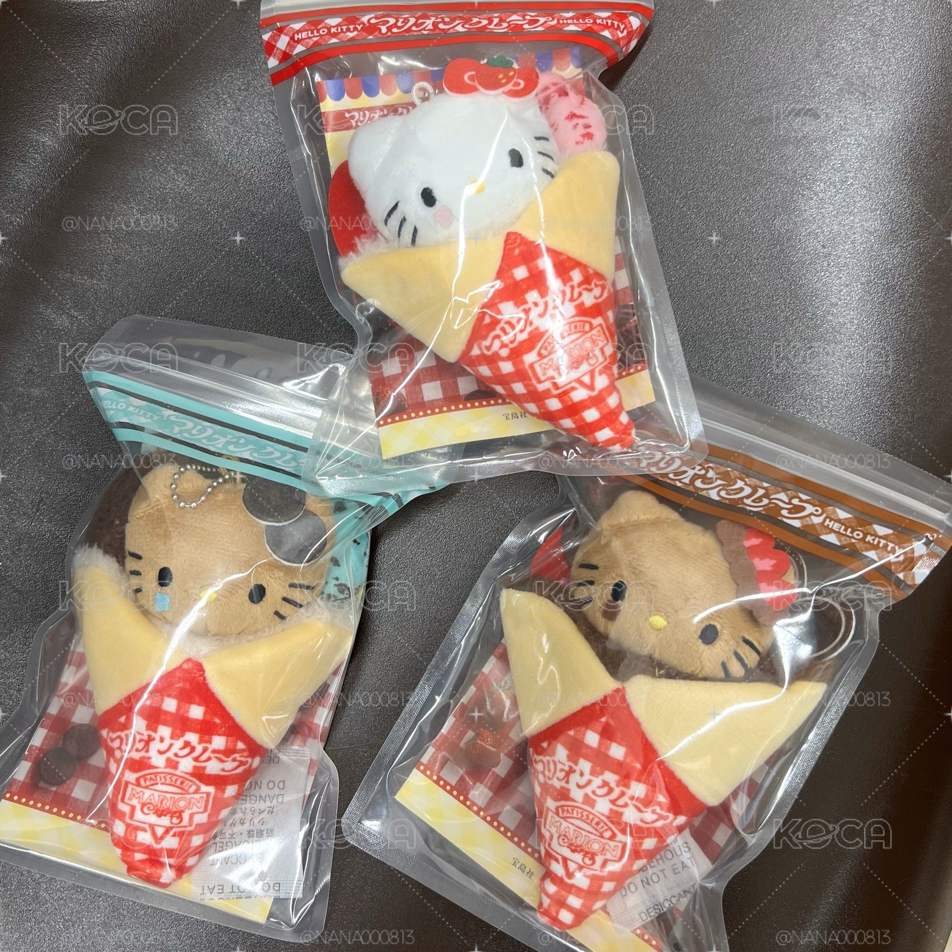 Hello kitty可麗餅吊飾娃