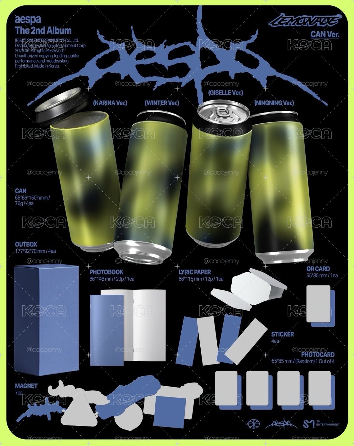 5/20結單aespa( can版)
