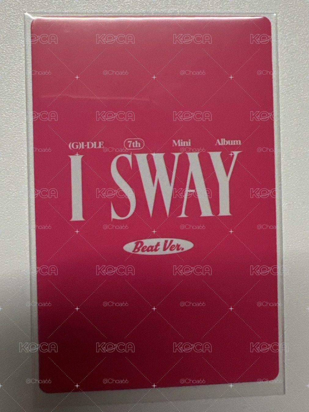 I SWAY 專輯卡 BEAT版麵