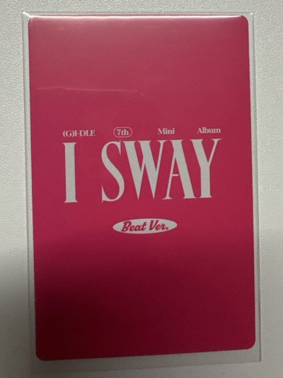 I SWAY 專輯卡 BEAT版麵