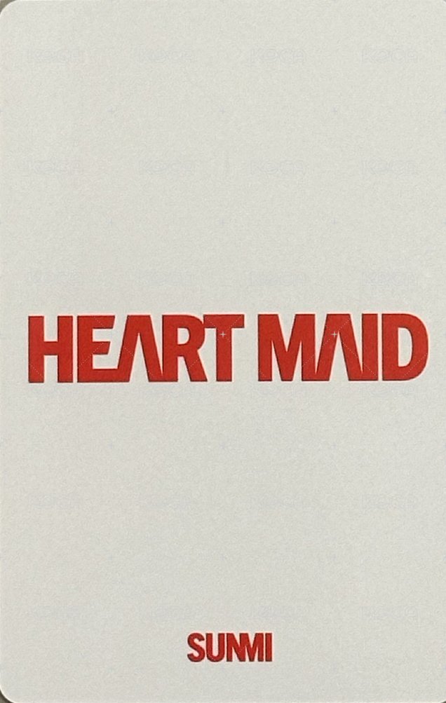 HEART MAID 專輯卡  背面