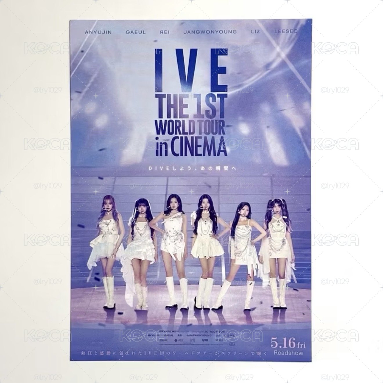《IVE The 1st World Tour in Cinema》日版電影DM 電影 宣傳單 海報 DM B5