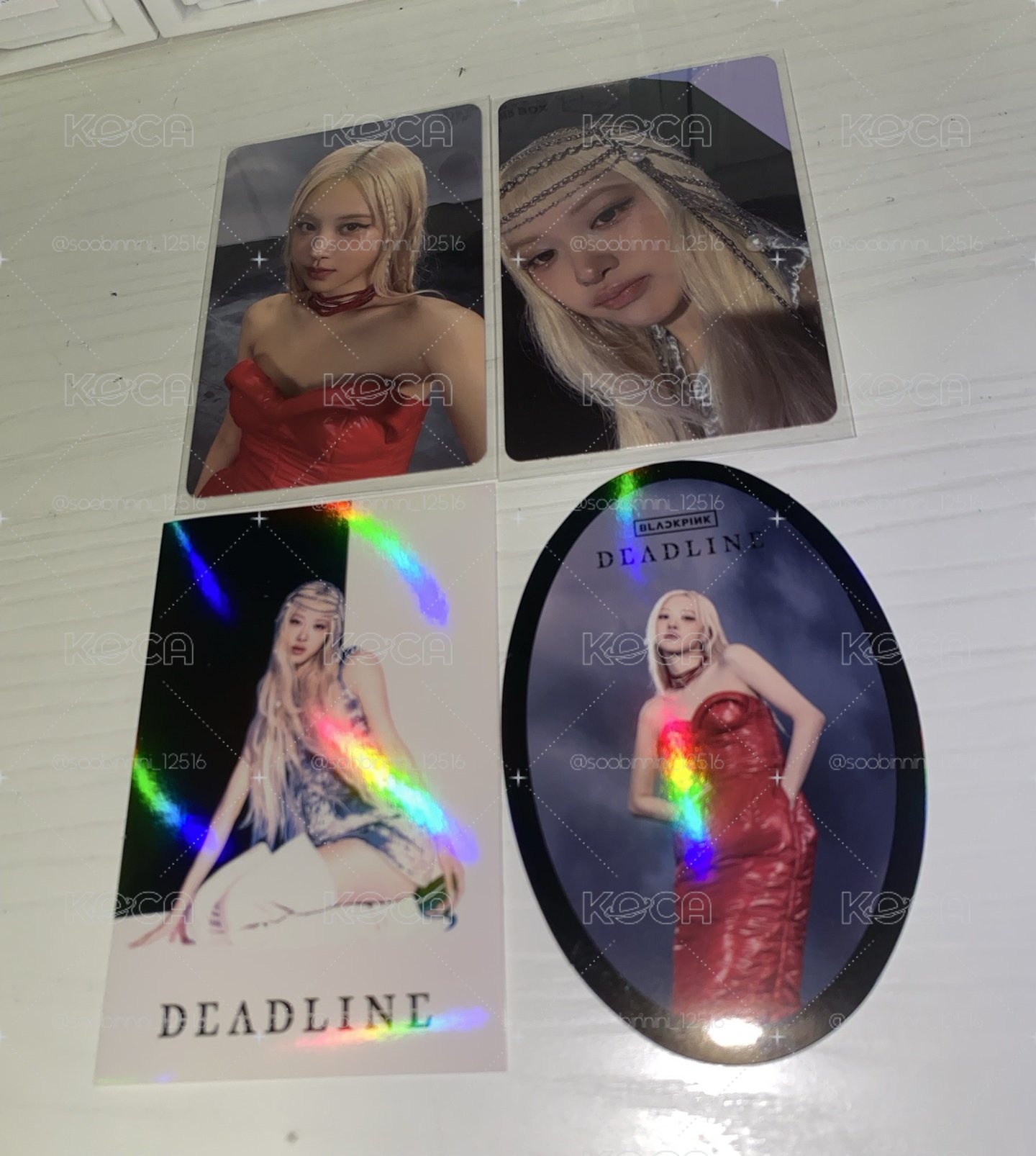 Rosé DEADLINE 小卡和貼紙