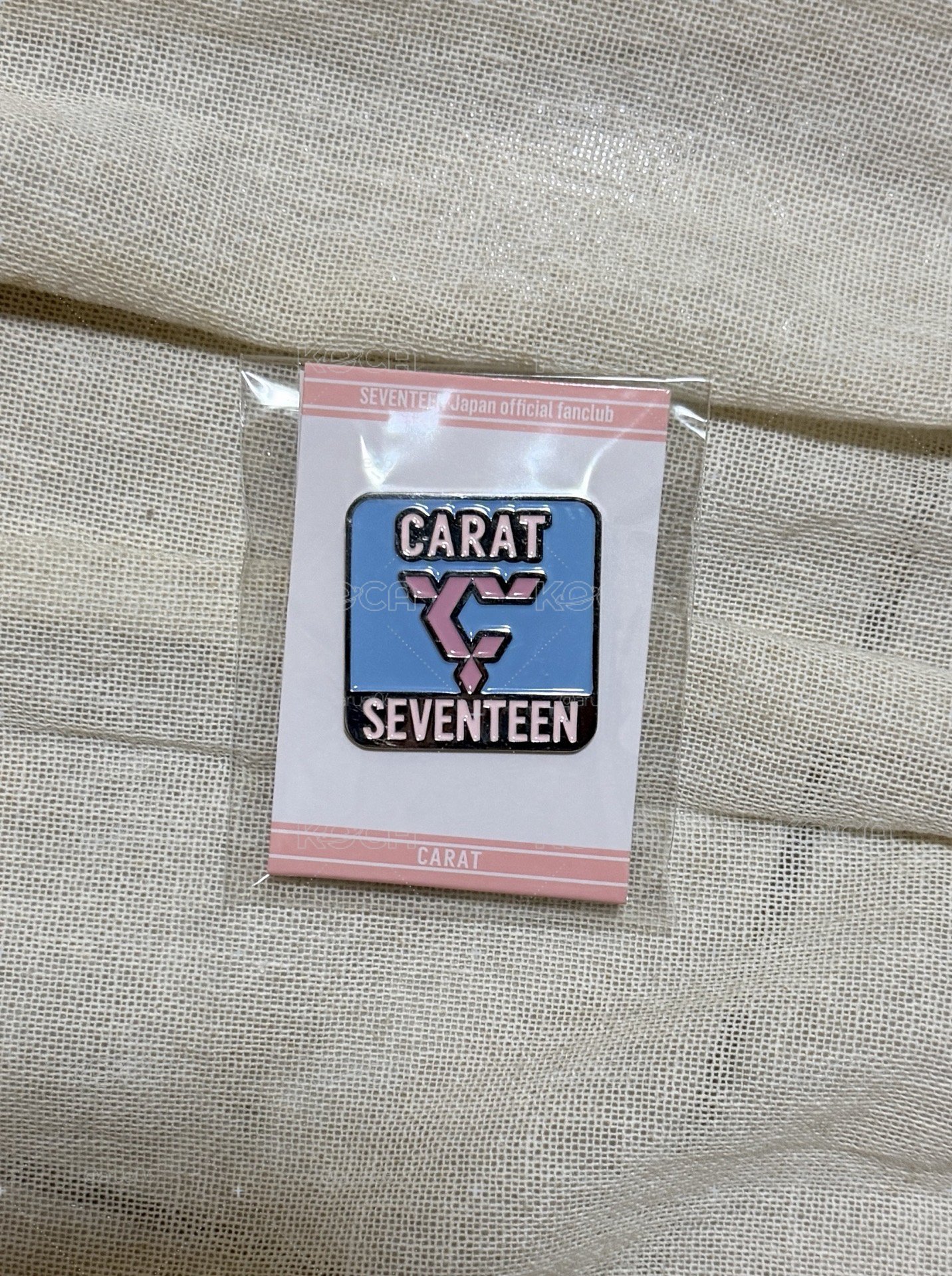 SEVENTEEN 日本FC會員 入會禮徽章