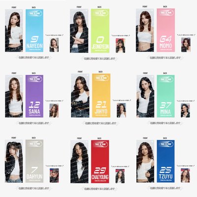 TWICE 新國立 手幅x小卡