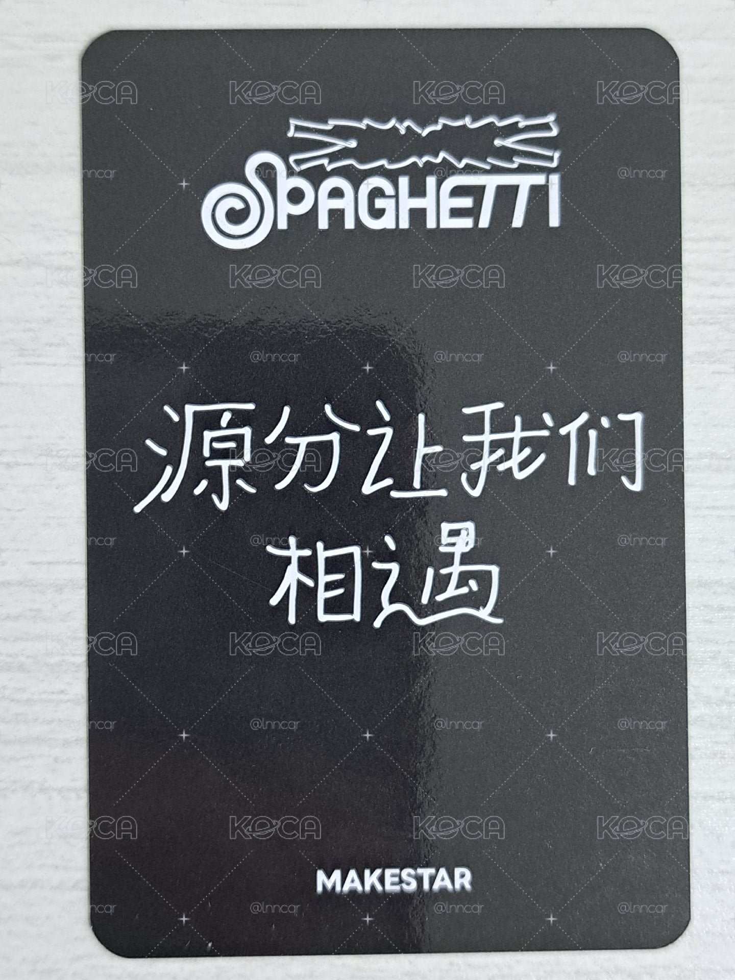 SPAGHETTI ms 預售 特典卡 采 源分讓我們相遇