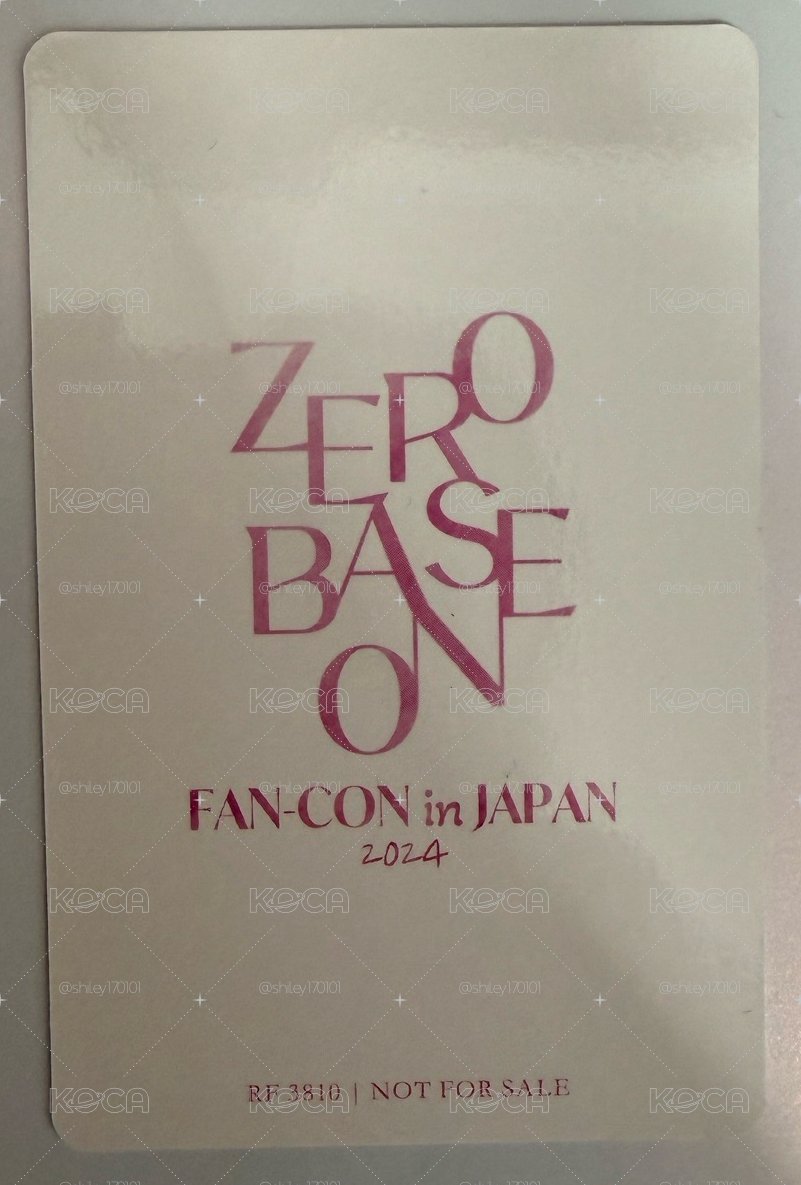 ZB1 2024 FANCON IN JAPAN 通常盤 小卡 官拍 RICKY