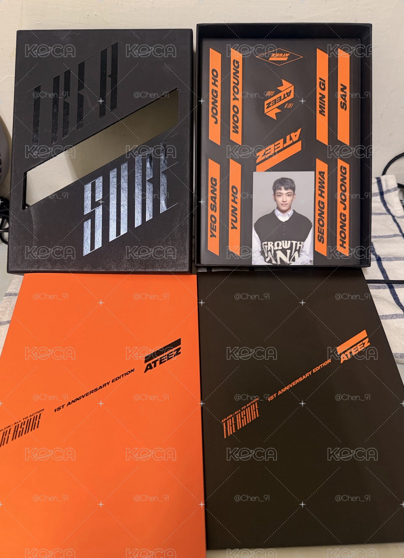 ATEEZ ❤️ 放置已久 專輯些許歲月痕跡