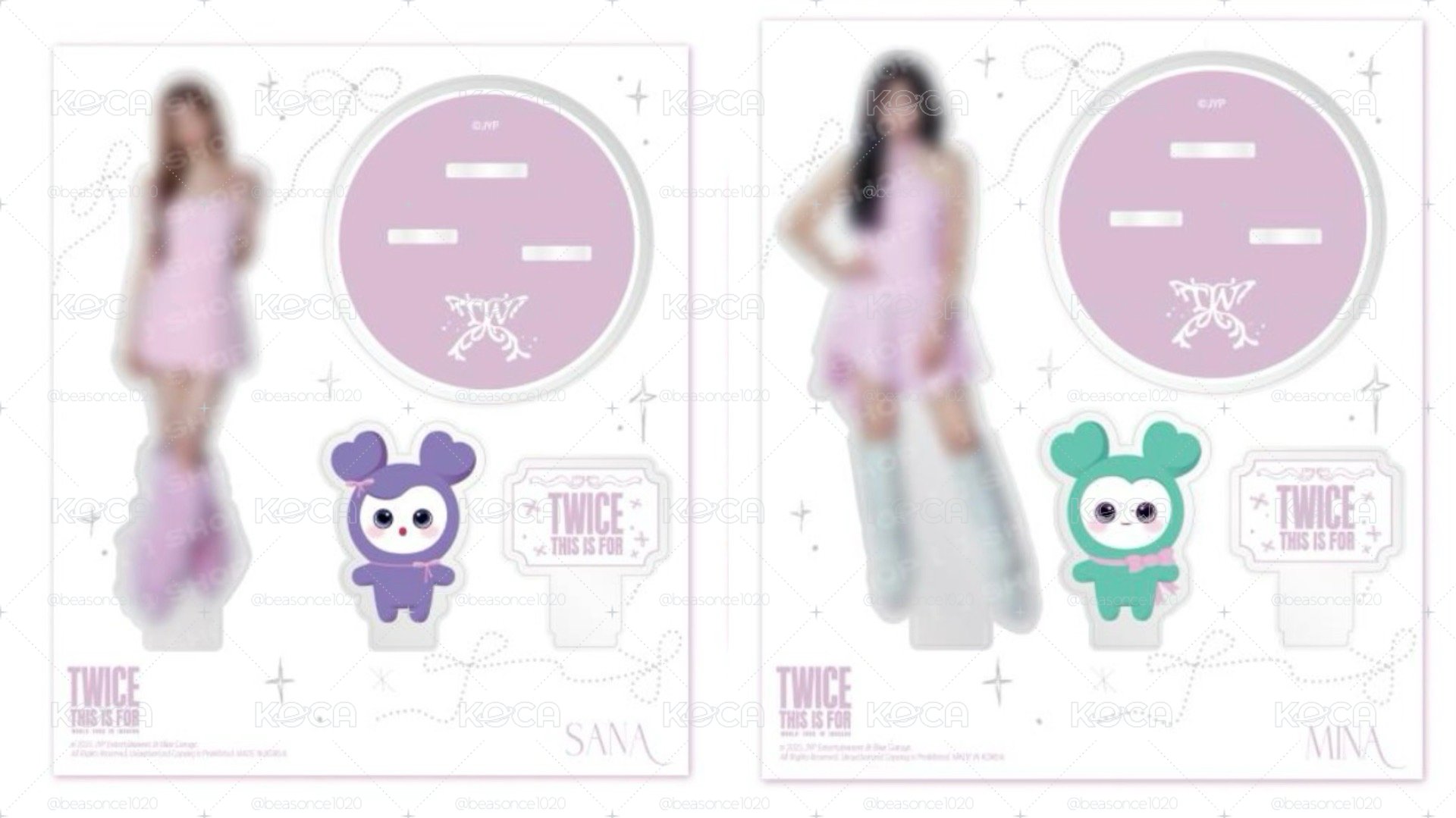 SANA、MINA 六巡 立牌（無小卡）