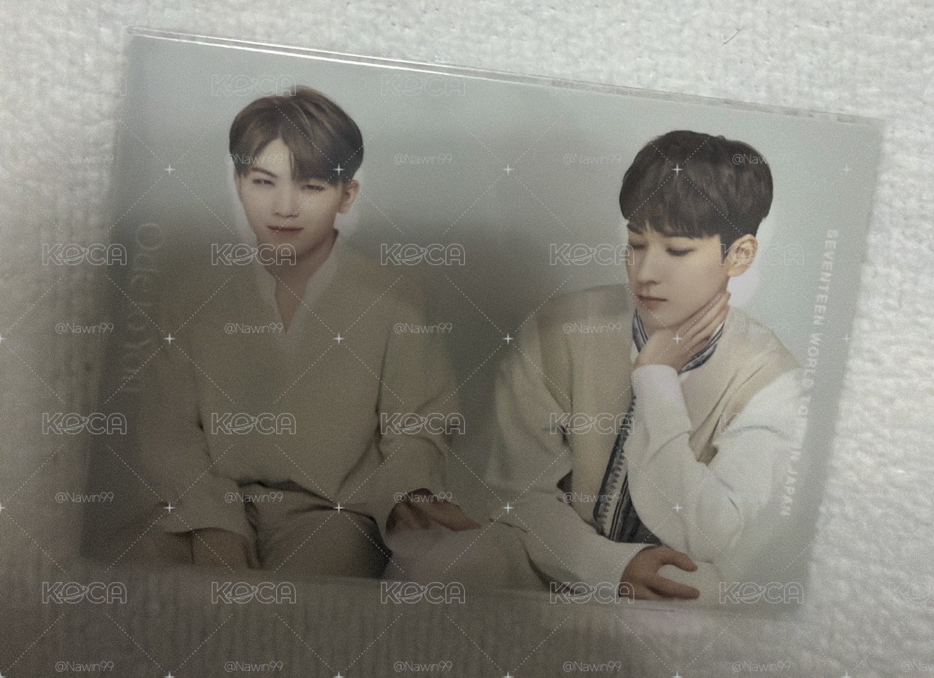 Seventeen Wonwoo Woozi小卡(2張)