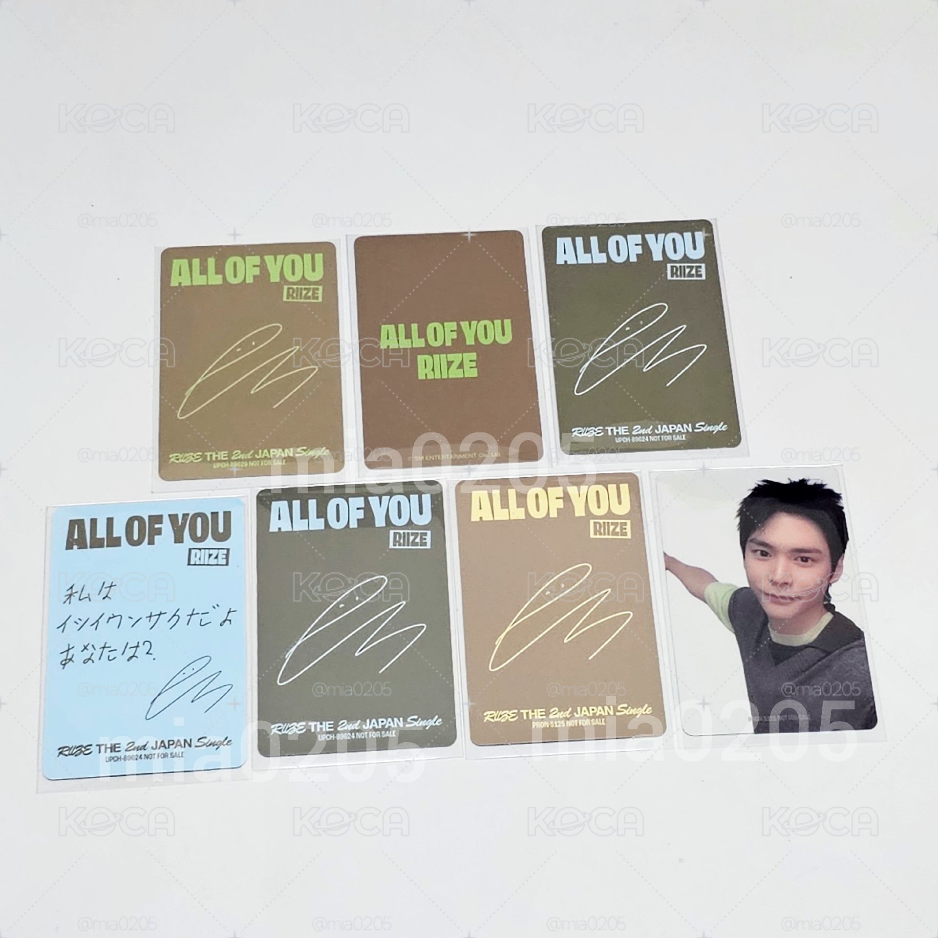 RIIZE 日專 ALL OF YOU 恩奭單封+7張卡