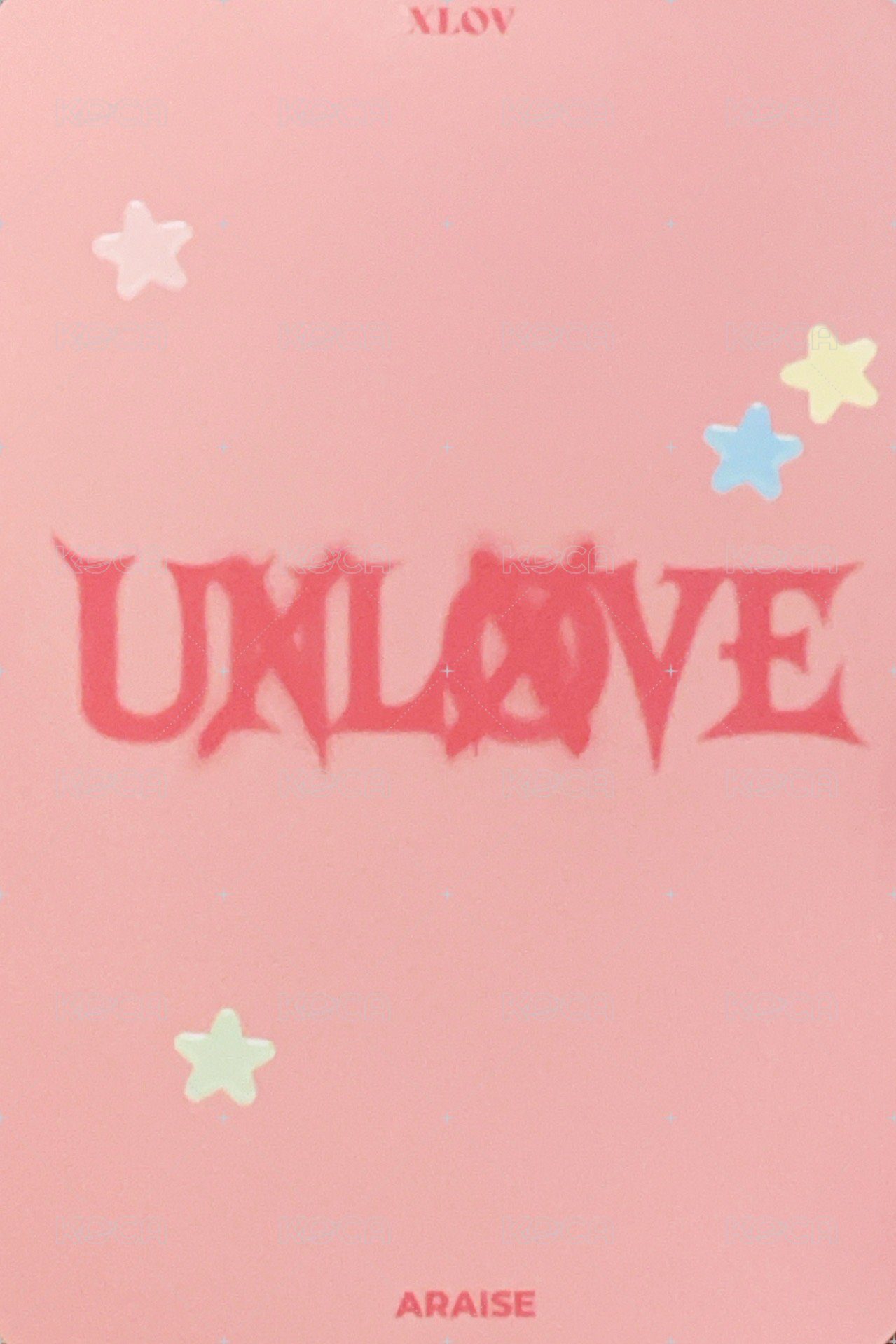 UXLXVE AR 線上4.0 簽售卡  背面