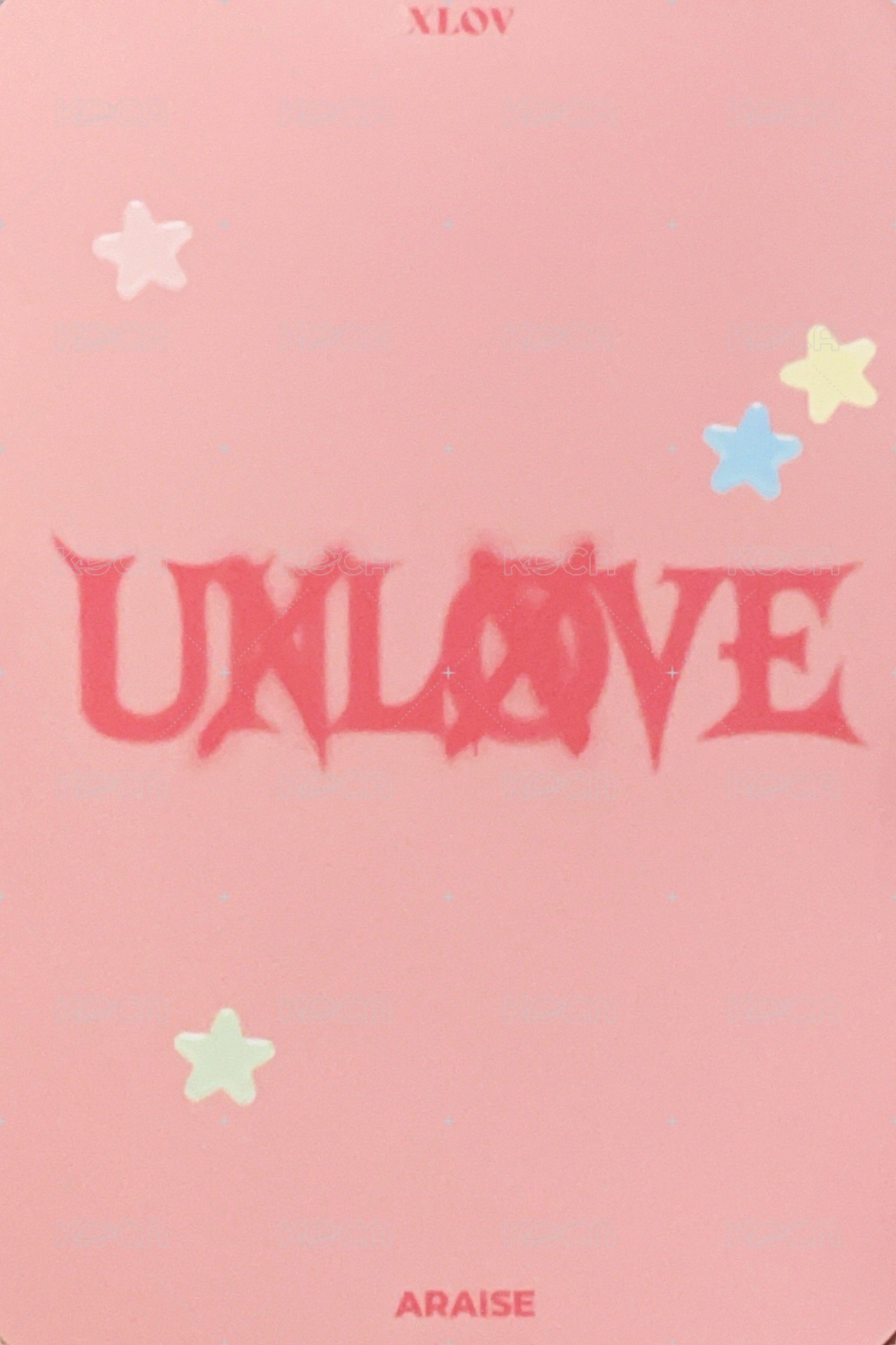 UXLXVE AR 線上4.0 簽售卡  背面
