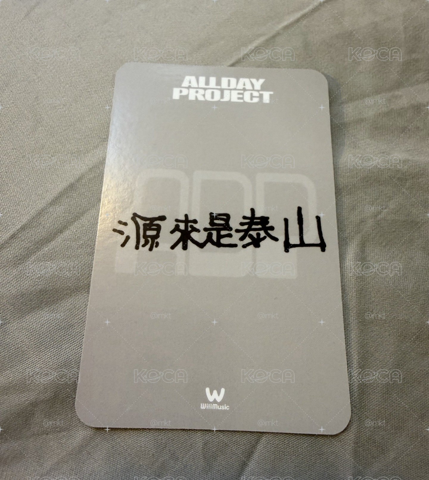 ALLDAY PROJECT 泰山 台北簽售卡 微樂客 中背