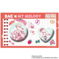 三麗鷗聯名 Paradox Live × Sanrio characters　缶バッジセット