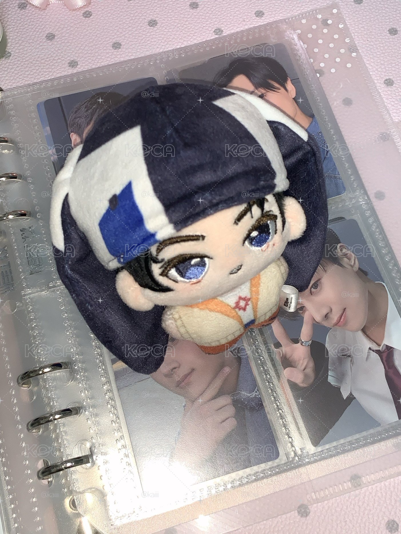 兔耳黑貓 miniso娃