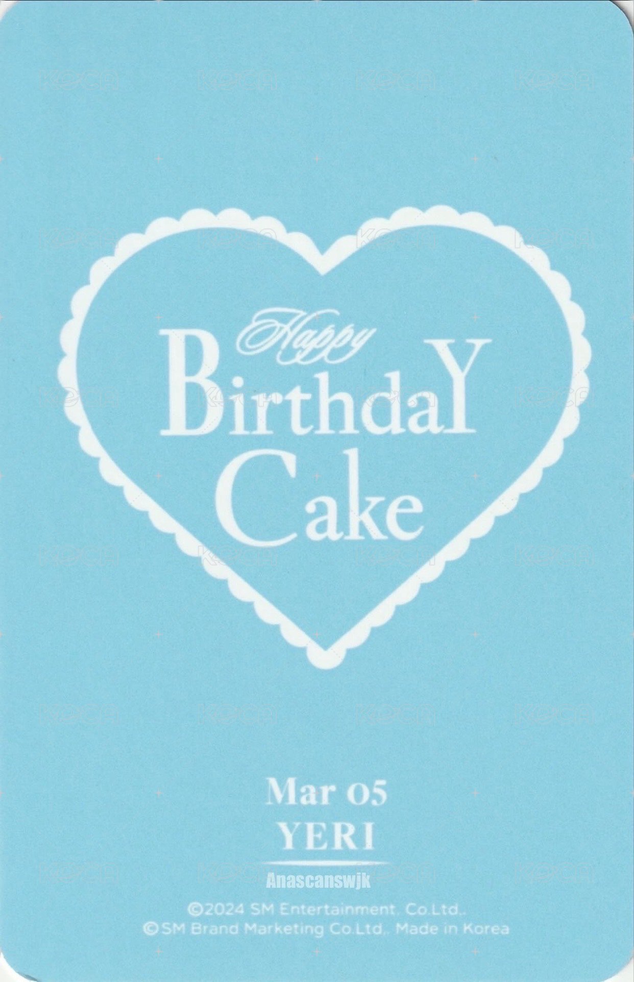 24生日 周邊卡 生日卡 背面