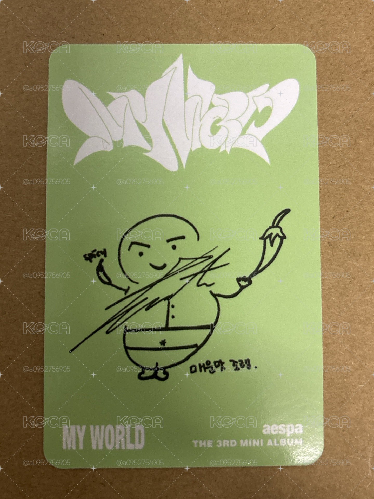 MY WORLD 專輯卡 poster專卡 p版冬
