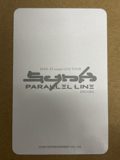 （瑕）二巡 隨機卡 首爾安可場 自拍冬
