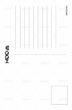 GGX 明信片  背面