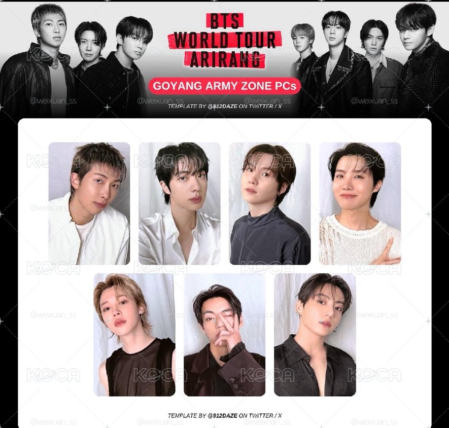 BTS高陽場世巡小卡