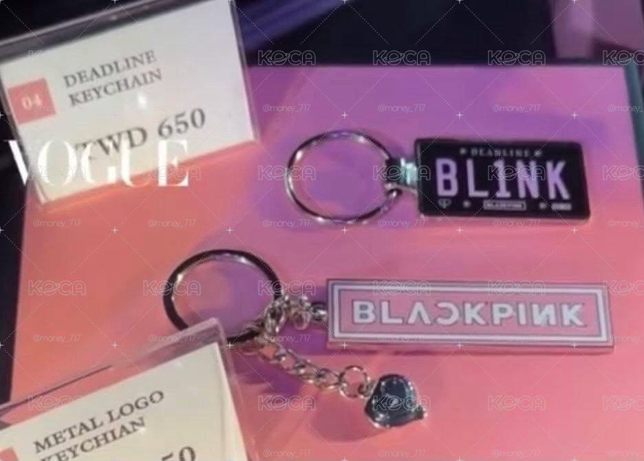 BLACKPINK三巡粉鑰匙圈