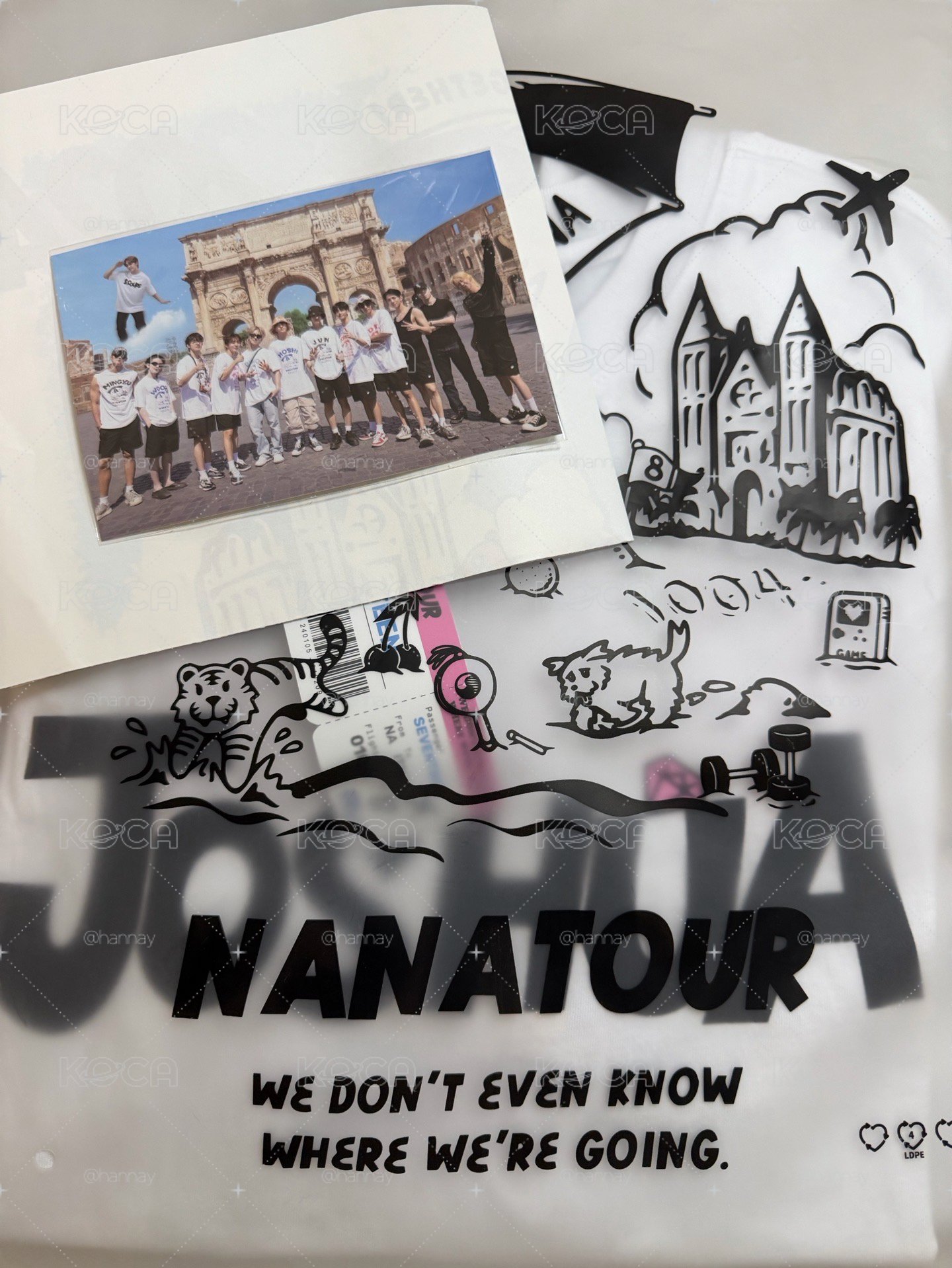 Nana tour 字母T-shirt 洪知秀 M號