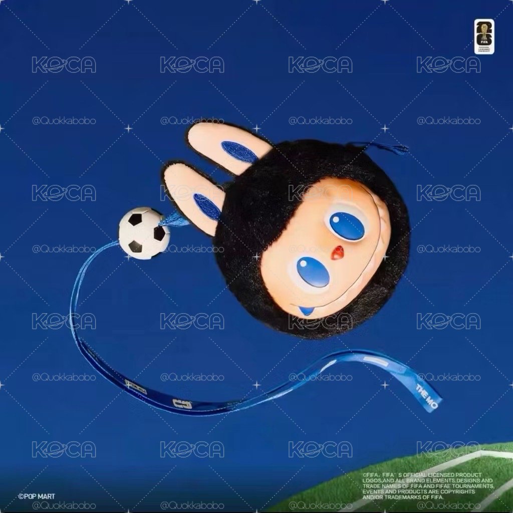泡泡瑪特 LABUBU FIFA限定 耳機包吊卡
