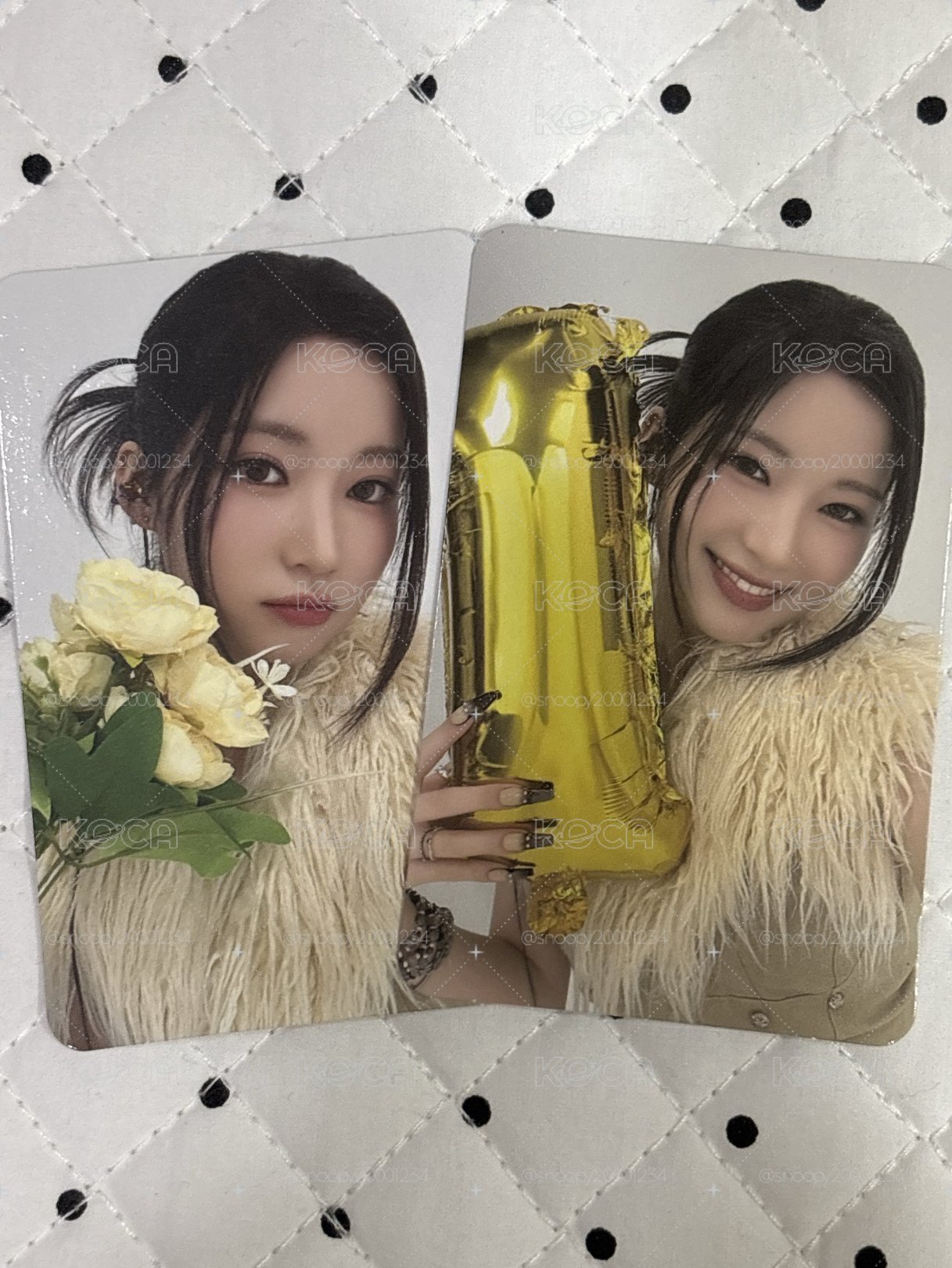 oy 拿花角、kkt 預售特典角💜