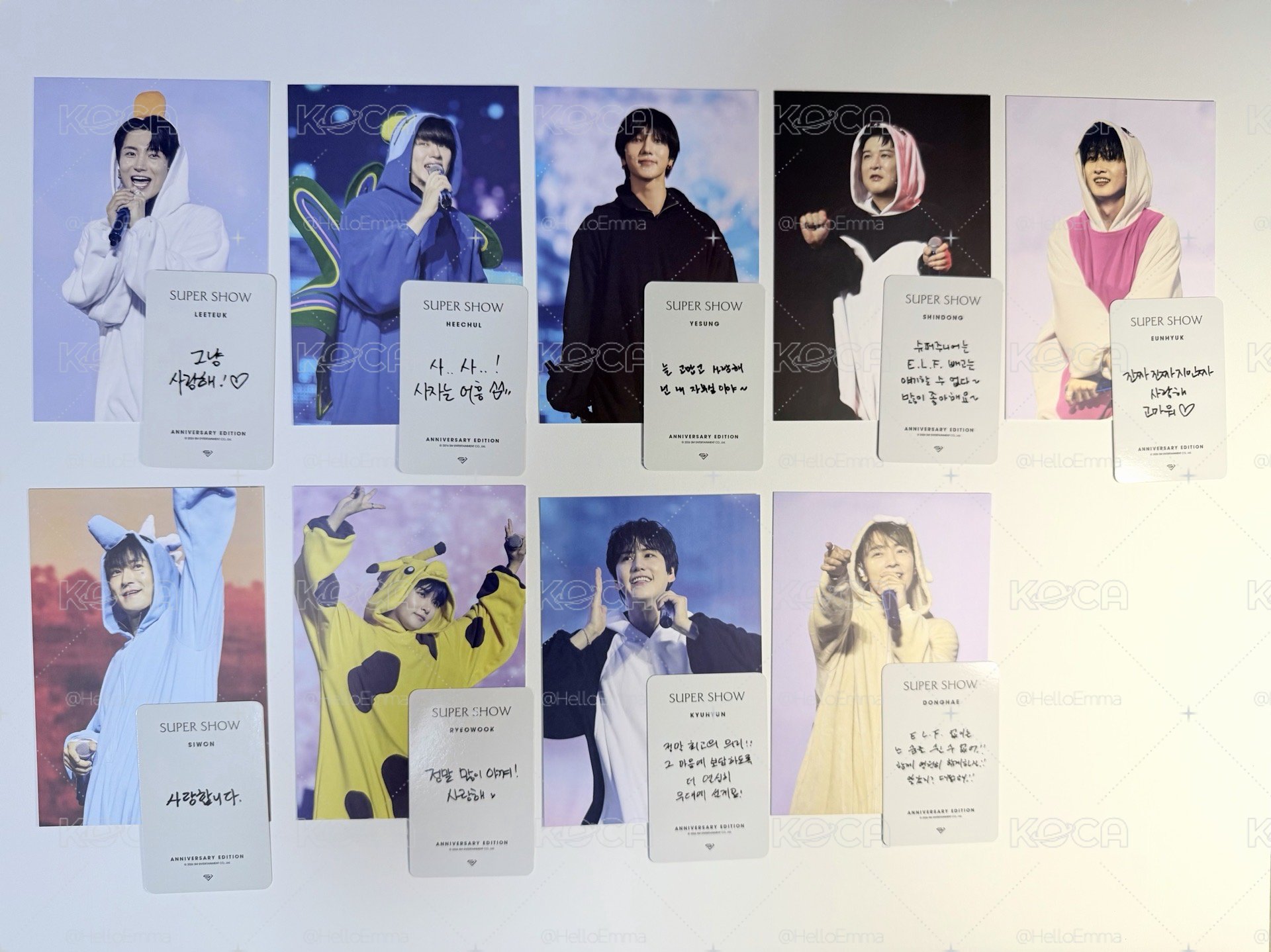 SUPER SHOW ANNIVERSARY EDITION｜成員明信片+小卡